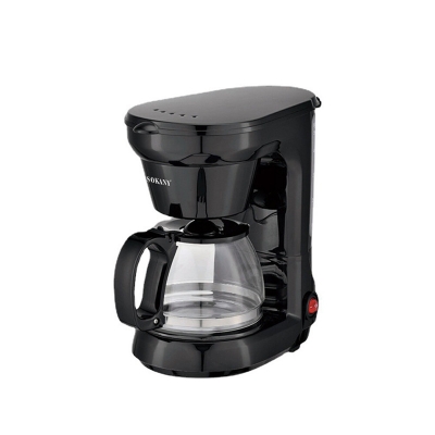 Picture of SOKANY 600W 6 CUP COFFEE MAKER COFFEE MACHINE WITH 0.75L GLASS CARAFE AND KEEP WARM FEATURE FOR DRIP COFFEE Black