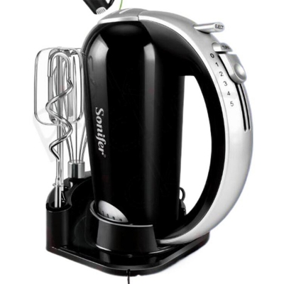 Picture of Electric Egg Beater / Hand Blender / Dough Mixer for Kitchen SF-7015 Black