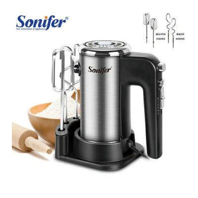Picture of Electric Egg Beater / Hand Blender / Dough Mixer for Kitchen SF-7022 Silver