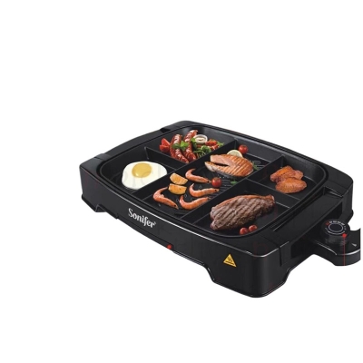 Picture of Multiportion Electric Grill Machine Black