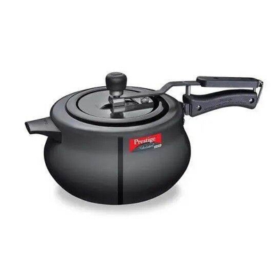 Picture of Prestige India Pressure Cooker Nakshatra Plus HARD ANODISED 5liter Induction Bottom (10761) Black