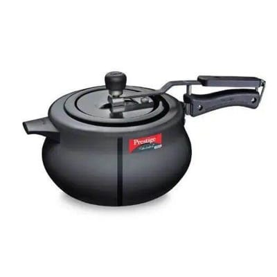 Picture of Prestige India Pressure Cooker Nakshatra Plus HARD ANODISED 6.5liter Induction Bottom (10762) Black