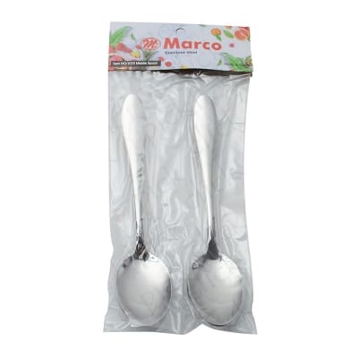 Picture of Marco Stainless Steel Middle Size Dinner Spoon 6pcs (length 7.25 inches) Silver