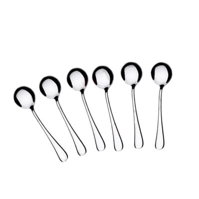 Picture of Stainless Steel Non-magnetic Soup Spoon 6 pieces set Lianyu Brand (length 16.8 cm) - Chopsticks Silver