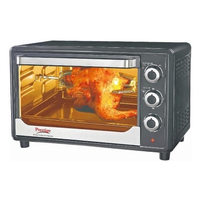 Picture of Prestige 33L Electric Toaster Oven - Versatile Kitchen Appliance for Baking, Toasting, and More, with a 33-Liter Capacity for Your Cooking Needs Black