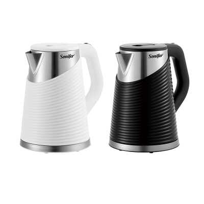 Picture of Sonifer SF-2122 Wholesale Kitchen Appliances 1500w White Black Big Capacity 1.8 Liter Stainless Steel Inner Water Kettle 