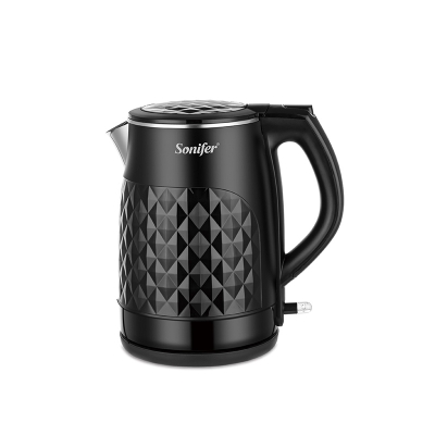 Picture of Sonifer SF-2025 Household High Quality 1850w Big 1.8L Water Stainless Steel Double Layer Electric Kettle Black