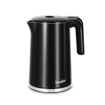 Picture of Sonifer SF-2150 1500W Home Use 1.7L Electric Kettle Stainless Steel Inner Safety and Stability 1.7 Liter Electric Water Kettle Black