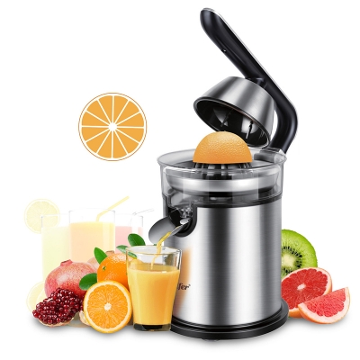 Picture of Sonfier SF-5523 Wholesale Household Hand Press Lemon Orange Squeezer Electric Citrus Juicer Stainless Steel Silver