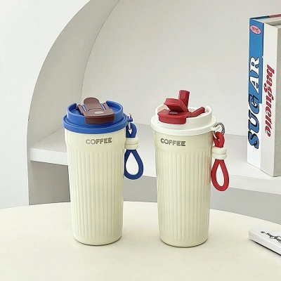 Picture of Aesthetic New Design 550ml Tea Coffee Water Cup Travel Personalized 316 High grade stainless steel for car outdoor office home perfect for stylish lifestyle Compact and Portable 