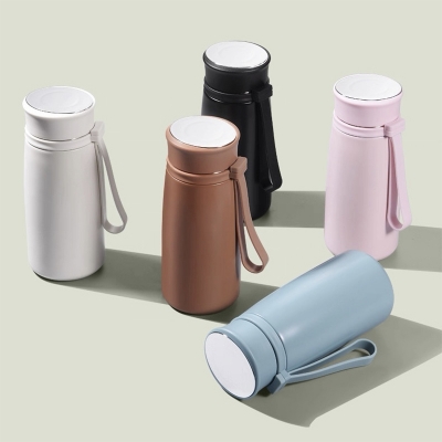 Picture of Popular User Friendly 300ml Small Tea Cup Water Cup Mini Thermos Cup Travel Personalized 304 inner Insulated Thermos Vacuum Flask Outdoor Portable Mini Vacuum Water Bottle 
