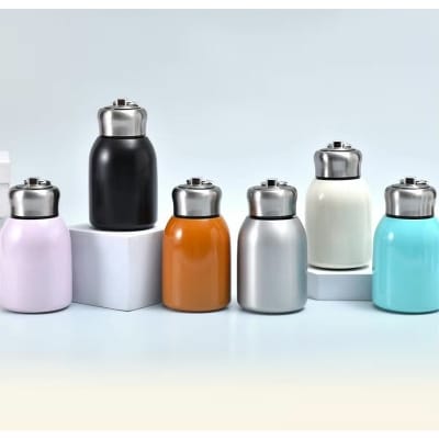 Picture of 2021 Latest Outdoor Sports Vacuum Flask 300ml Stainless Steel Thermal Mug Mini Coffee Thermos Water Bottle Glam Wedding Gift Mini Vacuum Thermo Bottle With Leakproof Stainless Kawaii Water Bottle Flask For Coffee Hot And Cold Drink 