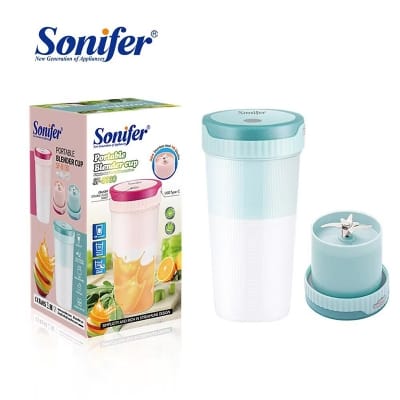 Picture of Sonifer SF-8130 Multi-function Custom Portable Mixer USB Type-C Blender Cup Portable Mini Cup Juicer for Travel Home Use 