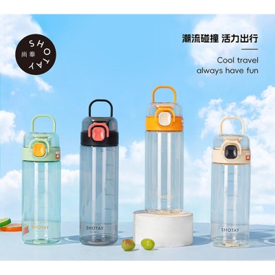 Picture of 2025 latest model SHOTAY brand Unbreakable Water Bottle 580ml with inner filter BPA Free, Leak-Proof Water Bottle Ideal for Office, Sports, School, Gym - Polycarbonate & Polypropylene 