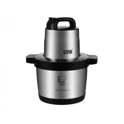 Picture of WINNING STAR ST-5561-L 1000W Multifunctional Electric Food Processor Food Chopper Meat Grinder 6L with 304# Stainless Steel 4-Blade Copper Motor 201# Stainless Steel Bowl 1.15m Copper Silver