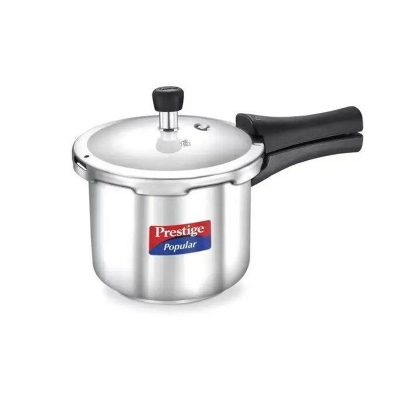 Picture of Prestige 2 liter Popular Stainless Steel Gas and Induction Compatible Pressure Cooker 20654 Silver