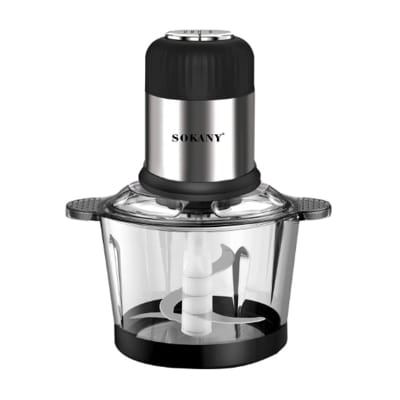 Picture of Sokany Food Chopper 4 Blades, 2 Liter Glass Jar, 2 speed levels, 800 watts 