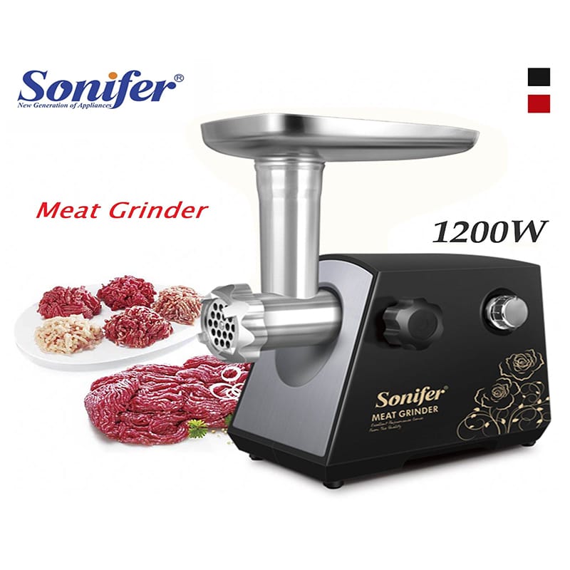 Picture of Sonifer SF-5002 household 1200w copper motor 3pcs metal disc electric meat grinder 
