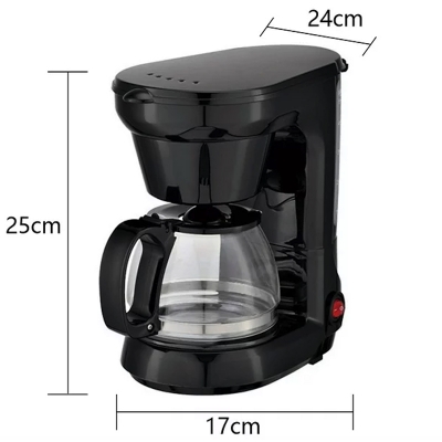 Picture of SOKANY 600W 6 CUP COFFEE MAKER COFFEE MACHINE WITH 0.75L GLASS CARAFE AND KEEP WARM FEATURE FOR DRIP COFFEE Black