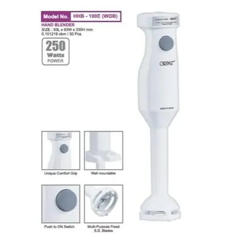 Picture of ORPAT Hand Blender- HHB-100E – 250 W – White 