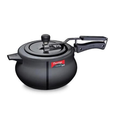 Picture of Prestige India Pressure Cooker Nakshatra Plus HARD ANODISED 5liter Induction Bottom (10761) Black
