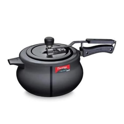 Picture of Prestige India Pressure Cooker Nakshatra Plus HARD ANODISED 6.5liter Induction Bottom (10762) Black