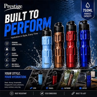 Picture of Sports Athletic Design 750ml Stainless Steel Colorful Water Bottle – Stylish, Durable & Reusable 