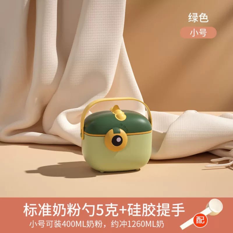 Picture of Airtight Portable Baby Milk Powder Container 400ML Formula Cereal Ready-mix Feeding Cute Adorable Retro Camera Shape Travel Food Storage Milk Powder Boxes with Measuring Spoon 