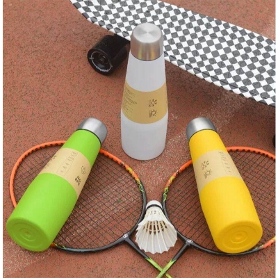 Picture of Unique Ergonomic Trendy 18oz Insulated Bottle for Daily Life Travel Cup Reusable Stainless Steel Insulated Water Bottle 532ml 