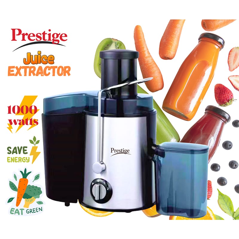 Picture of Hot Selling Prestige Juicer Extractor Machine Orange Juicer Slow Cold Press Juicer Compact Size Lower Noise Big Mouth 1000 watts Black