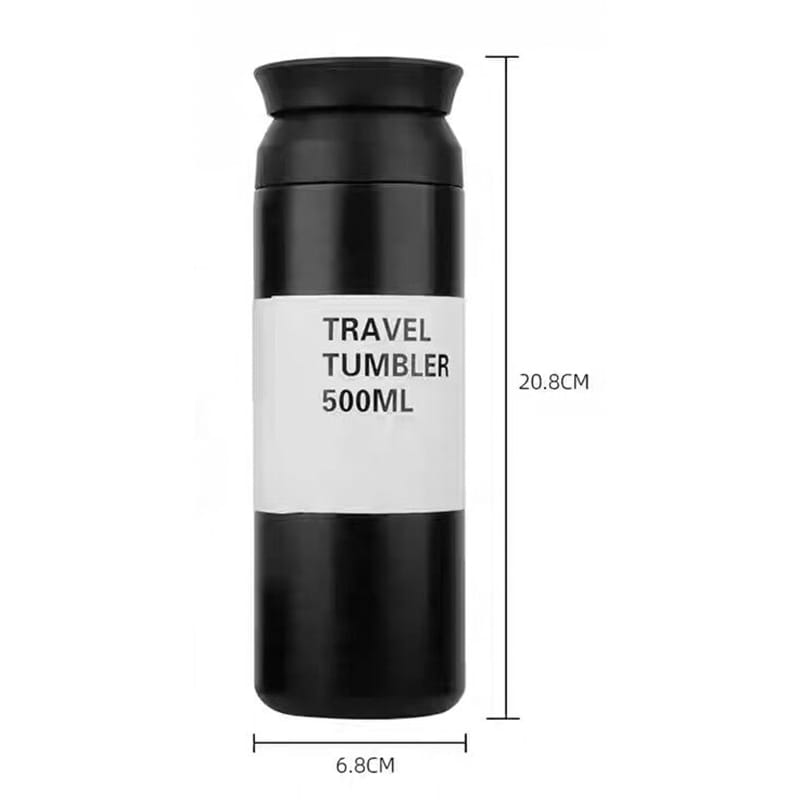 Picture of Stainless Steel Straight Shape Powder Coated Japanese Style 500ml Mini Cute Thermos Vacuum Insulated Drink Cup Travel Tumbler Double Walled Suitable for Outdoor Office Home with Customizable Logo 