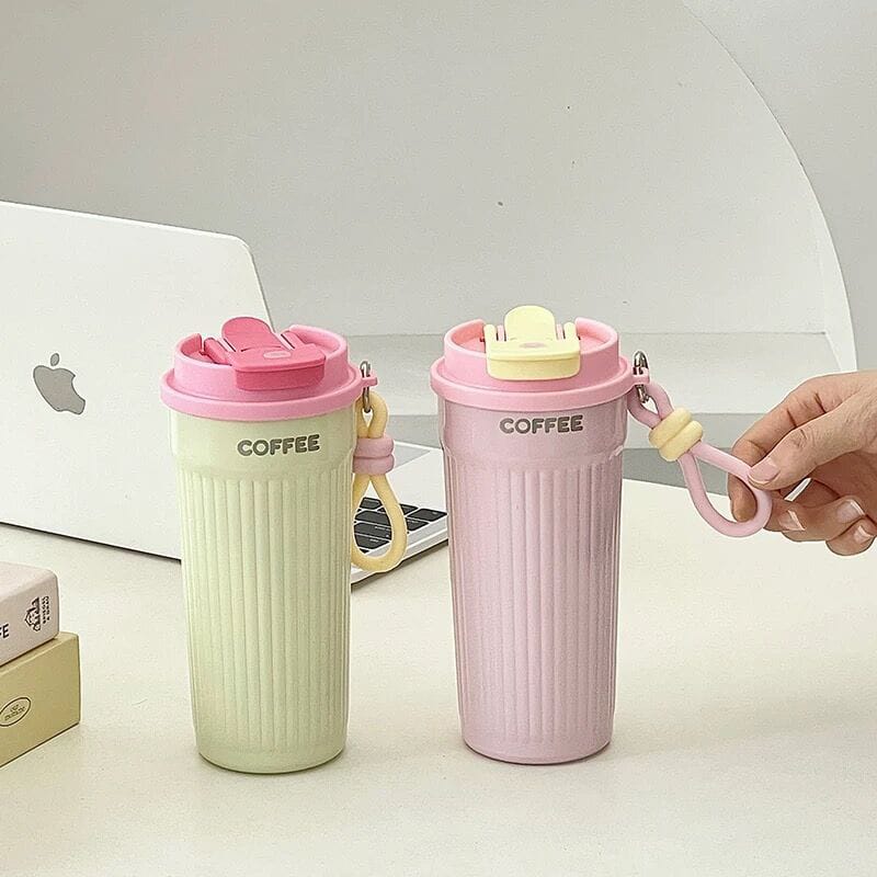 Picture of Aesthetic New Design 550ml Tea Coffee Water Cup Travel Personalized 316 High grade stainless steel for car outdoor office home perfect for stylish lifestyle Compact and Portable 