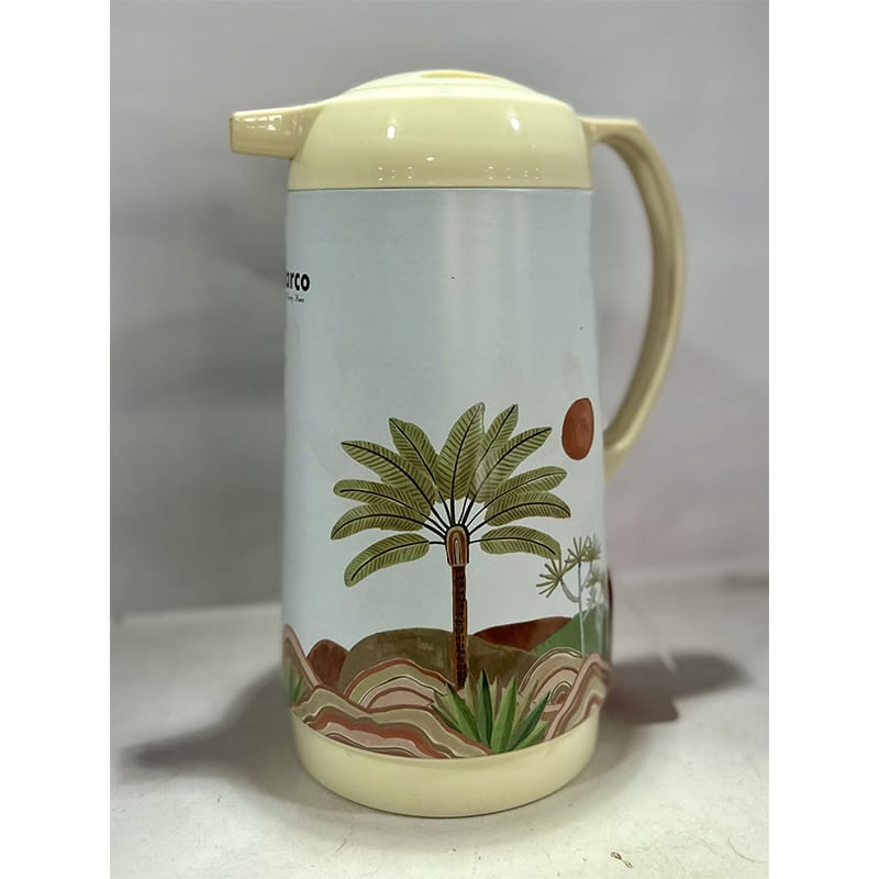 Picture of 2025 Latest Design High Quality Water Tea Thermos Bottle 1 Liter Vacuum Flask With Glass Inner Refill Bottle Multicolor