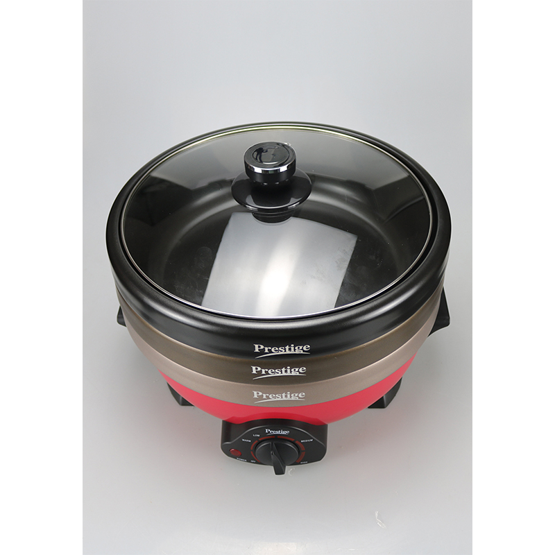 Picture of Multi Cooker with Heat Controller including 3 pots 5.0 Liter 1500W Big Power Red Multi Cooker Functional Electric Multi Rice Cooker Red