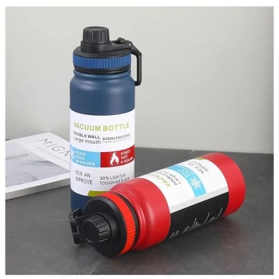 Picture of Colorful Insulated Double Wall Stainless Steel Water Bottle Thermos Cute Flask for Out Door Sport 600ml 