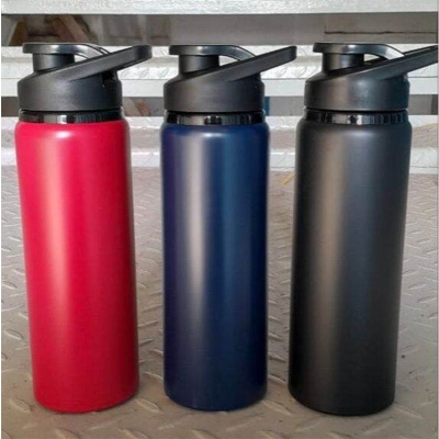 Picture of 750ml Sports Athletic Solid Color Plain Aluminum Water Bottle for everyday use 
