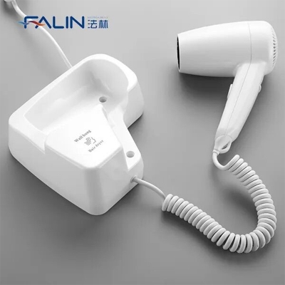 Picture of FALIN Hotel Home Hair Dryer Hotel Wall Mounted Hair Dryer High Quality Electric ABS Plastic Hair Dryer White