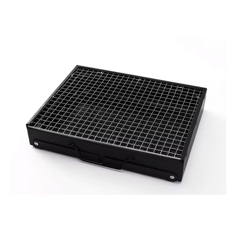 Picture of Outdoor Barbecue Folding Grills Grill Portable BBQ Grill For Camping 43cm wide (≈17 inch) Black