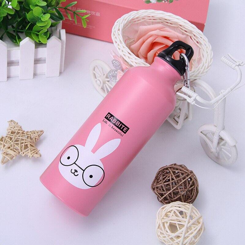 Picture of 750ml Cartoon Design Colored Aluminum Water Bottle 