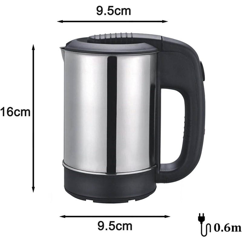 Picture of Sonifer Stainless Steel Portable Kettle SF-2099 0.5 Liter (two plastic cups included) Silver