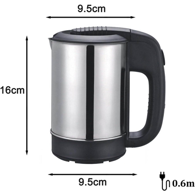 Picture of Sonifer Stainless Steel Portable Kettle SF-2099 0.5 Liter (two plastic cups included) Silver