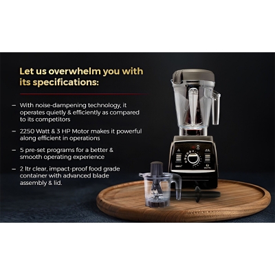 Picture of ORPAT Quick Mix 2250 watts blender for professionals 