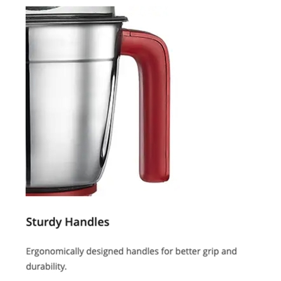 Picture of Prestige Stylo 750 V2 Juicer Mixer Grinder (3 Jars, Red)