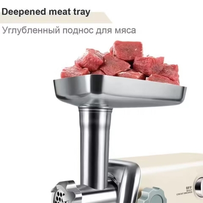 Picture of Sonifer Electric Meat Grinder SF-5014 Manufacturer Household 1500w Power Motor Automatic Mincer Electric Meat Grinder Machine Beige