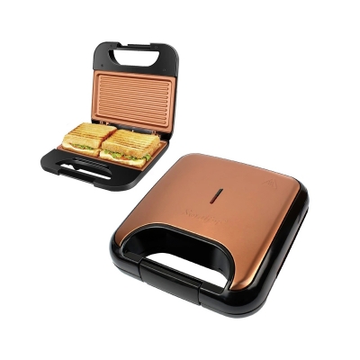 Picture of Electric Sandwich Maker with Grill Plate Sonifer Brand SF-6079 750watts Multicolor