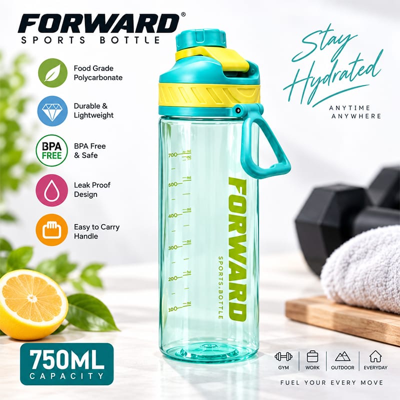 Picture of Shotay FORWARD 750ml Premium Sports Bottle – BPA Free Food Grade Polycarbonate 