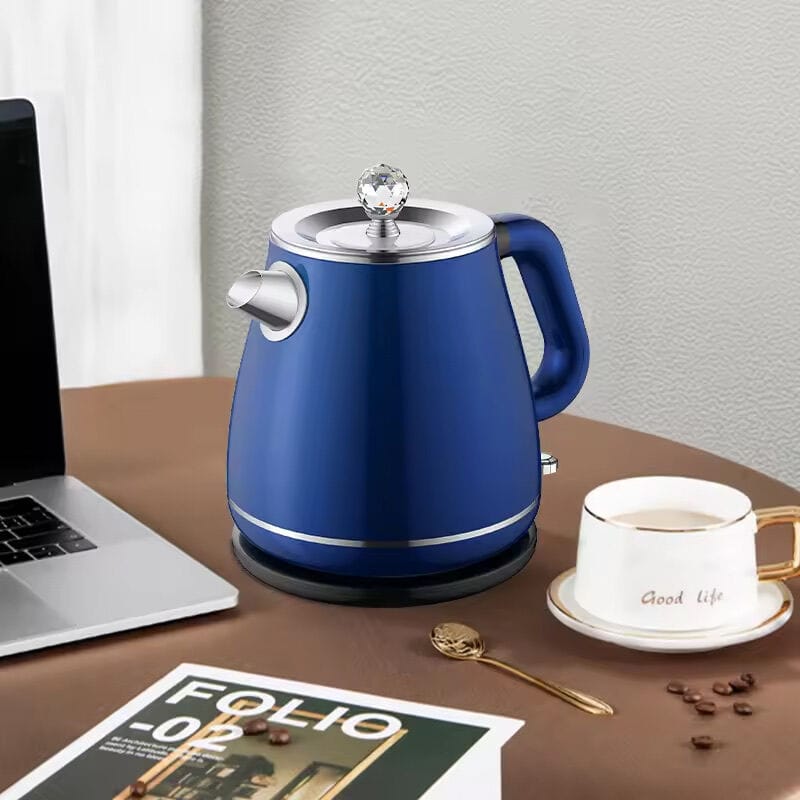 Picture of Winning Star Electric Kettle Premium with Crystal Top Lid 1.8 Liter capacity for household travel kitchen office Luxurious design Insulated Body safe tea coffee instant water boiling suitable for urban modern lifestyle 