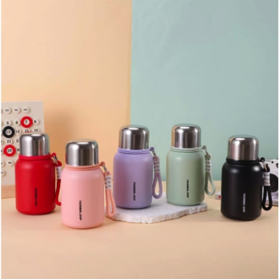 Picture of New Model Exquisite 450ml Small Tea Cup Water Cup Food Grade Mini Thermos Cup Travel Personalised 316 High grade stainless steel thermos for school outdoor office home perfect for students and all Compact and Portable student good-looking 