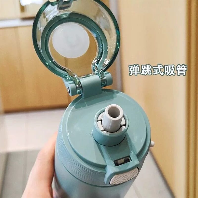 Picture of 2025 Latest Model SHOTAY Brand 530ml Small Tea Cup Water Cup Food Grade Mini Thermos Cup Travel Personalised 316 High grade stainless steel thermos for school outdoor office home perfect for students and all Compact and Portable student good-looking 