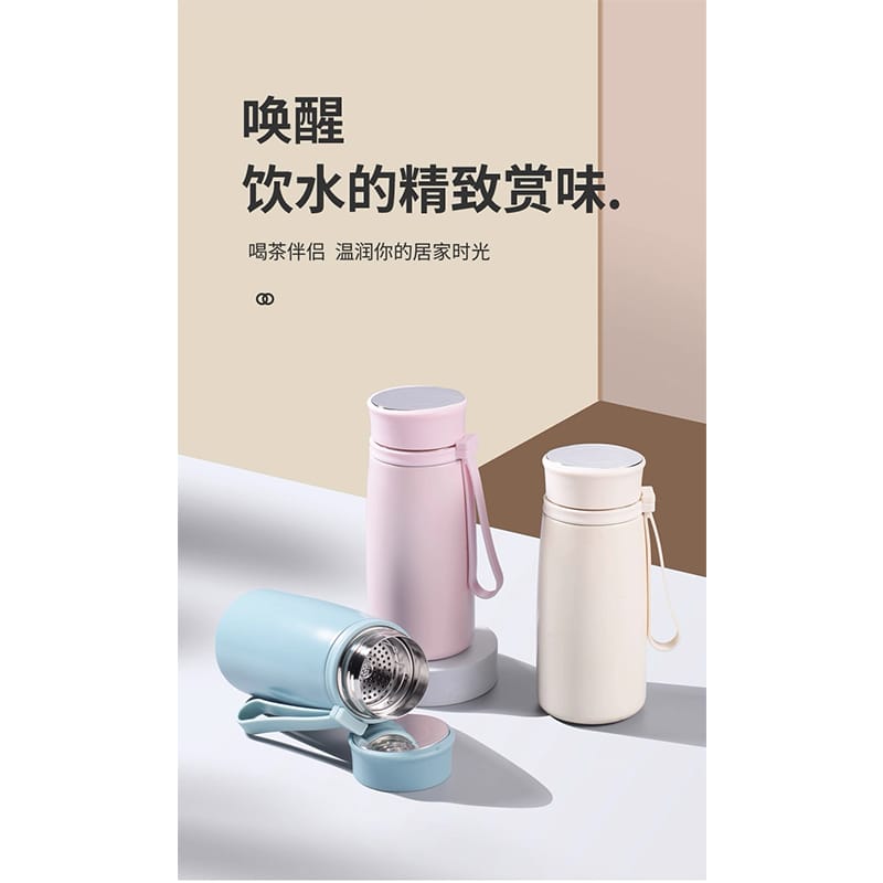 Picture of Popular User Friendly 300ml Small Tea Cup Water Cup Mini Thermos Cup Travel Personalized 304 inner Insulated Thermos Vacuum Flask Outdoor Portable Mini Vacuum Water Bottle 